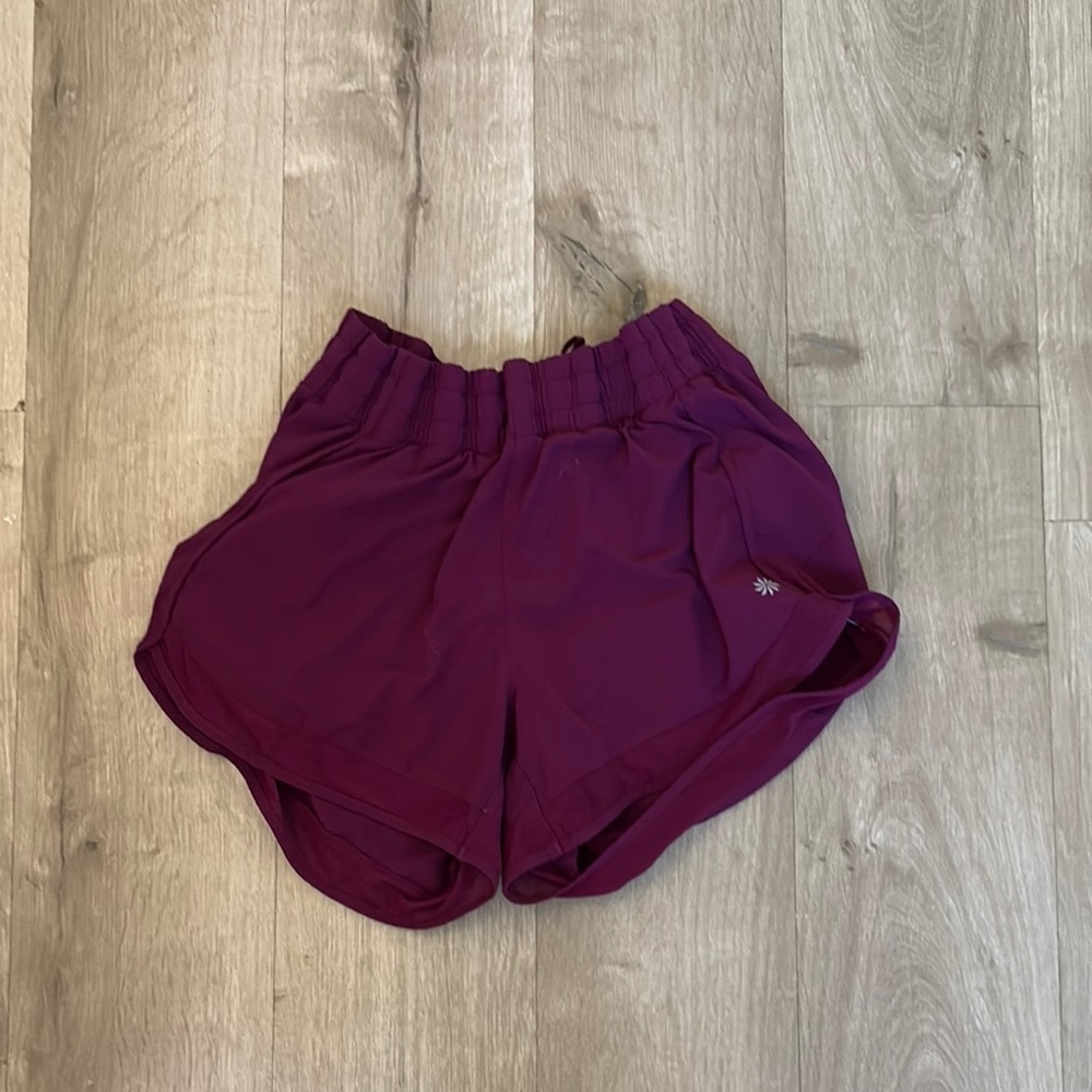 Athleta Purple Athletic Shorts Moisture-Wicking Lightweight